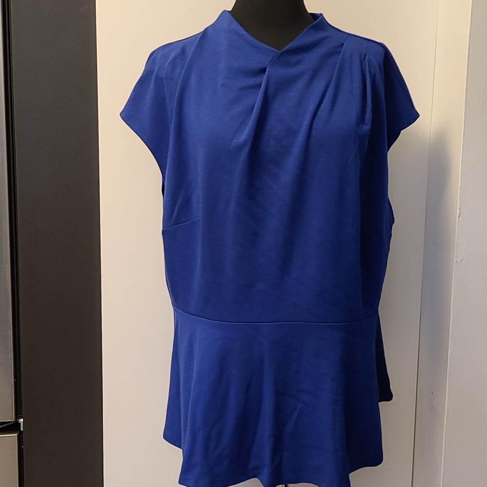 Eloquii Front Rouched Skirted Empire Top